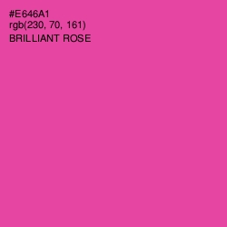 #E646A1 - Brilliant Rose Color Image