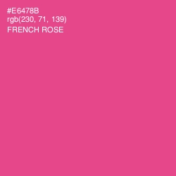 #E6478B - French Rose Color Image