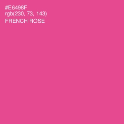 #E6498F - French Rose Color Image