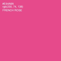 #E64A8A - French Rose Color Image