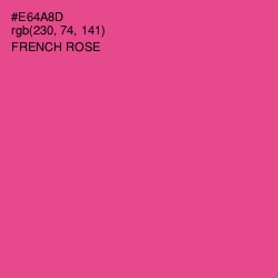 #E64A8D - French Rose Color Image