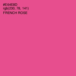 #E64E8D - French Rose Color Image
