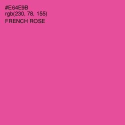 #E64E9B - French Rose Color Image