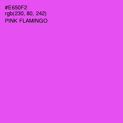 #E650F2 - Pink Flamingo Color Image