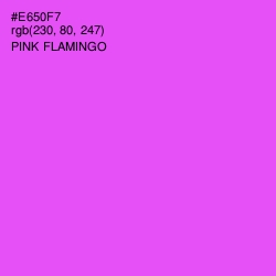 #E650F7 - Pink Flamingo Color Image