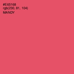 #E65168 - Mandy Color Image