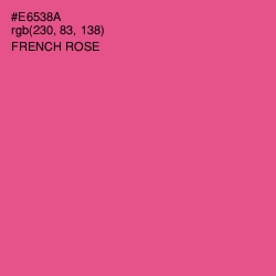 #E6538A - French Rose Color Image