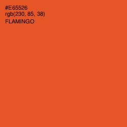 #E65526 - Flamingo Color Image