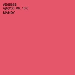 #E6566B - Mandy Color Image