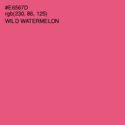 #E6567D - Wild Watermelon Color Image