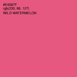 #E6587F - Wild Watermelon Color Image