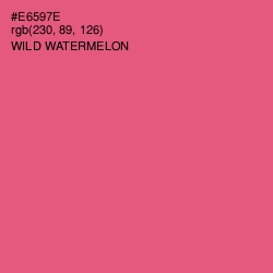 #E6597E - Wild Watermelon Color Image