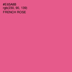 #E65A8B - French Rose Color Image