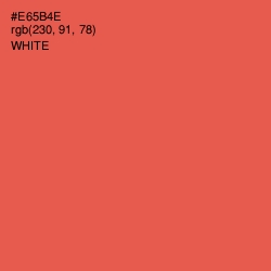 #E65B4E - Sunset Orange Color Image