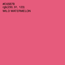 #E65B7B - Wild Watermelon Color Image