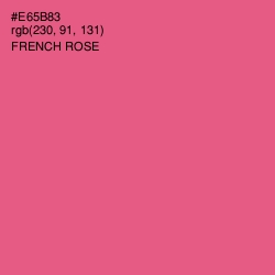 #E65B83 - French Rose Color Image