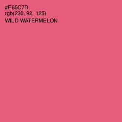 #E65C7D - Wild Watermelon Color Image