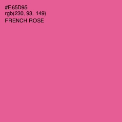 #E65D95 - French Rose Color Image