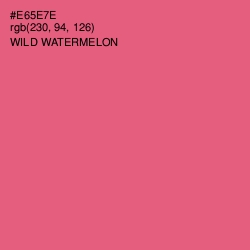#E65E7E - Wild Watermelon Color Image