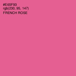 #E65F93 - French Rose Color Image