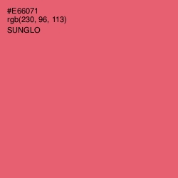 #E66071 - Sunglo Color Image