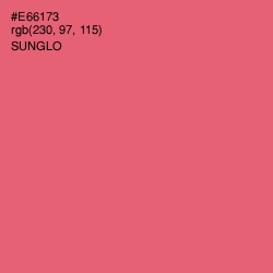 #E66173 - Sunglo Color Image