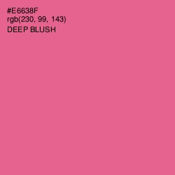 #E6638F - Deep Blush Color Image