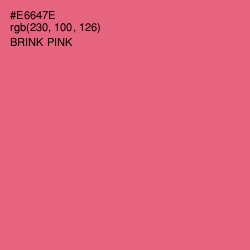 #E6647E - Brink Pink Color Image