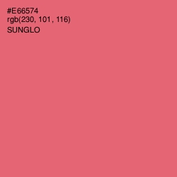 #E66574 - Sunglo Color Image