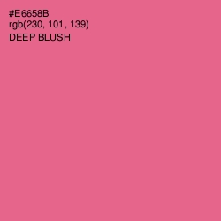 #E6658B - Deep Blush Color Image