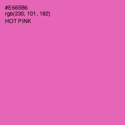 #E665B6 - Hot Pink Color Image