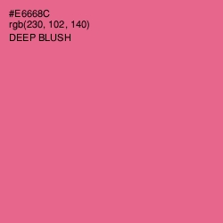 #E6668C - Deep Blush Color Image