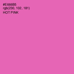 #E666B5 - Hot Pink Color Image