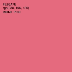 #E66A7E - Brink Pink Color Image