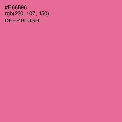 #E66B96 - Deep Blush Color Image