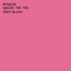 #E66C96 - Deep Blush Color Image