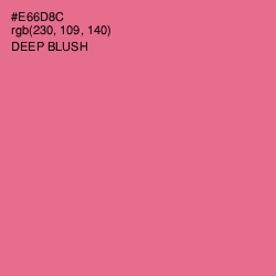 #E66D8C - Deep Blush Color Image
