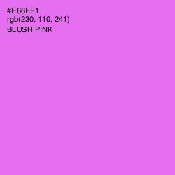 #E66EF1 - Blush Pink Color Image