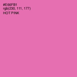 #E66FB1 - Hot Pink Color Image
