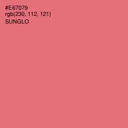 #E67079 - Sunglo Color Image