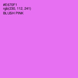 #E670F1 - Blush Pink Color Image