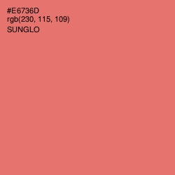 #E6736D - Sunglo Color Image