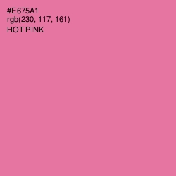 #E675A1 - Hot Pink Color Image