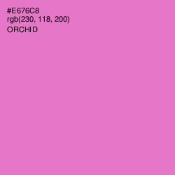 #E676C8 - Orchid Color Image