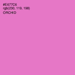 #E677C6 - Orchid Color Image