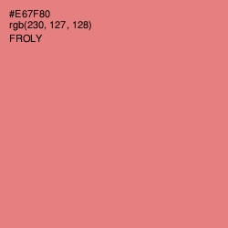 #E67F80 - Froly Color Image