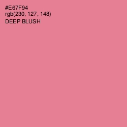 #E67F94 - Deep Blush Color Image