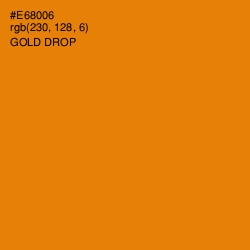 #E68006 - Gold Drop Color Image