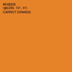#E68329 - Carrot Orange Color Image