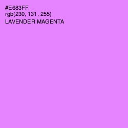 #E683FF - Lavender Magenta Color Image